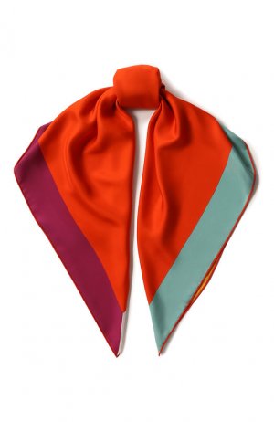 Шелковый платок lInfinito Loro Piana. Цвет: оранжевый