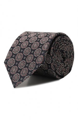 Шелковый галстук Canali. Цвет: фиолетовый