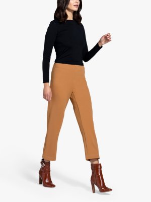 Укороченные брюки Cigarette, светло-коричневый HotSquash