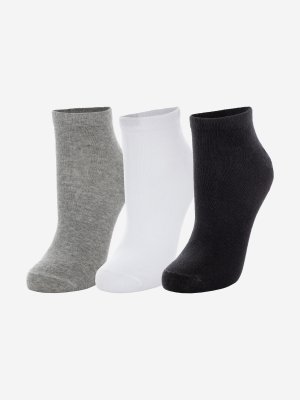 Носки детские , 3 пары, Серый, размер 34-36 Demix. Цвет: серый