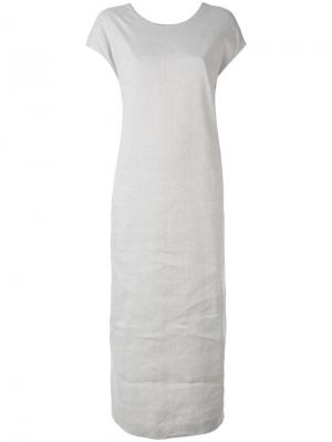 Длинное платье-футболка Fabiana Filippi. Цвет: серый