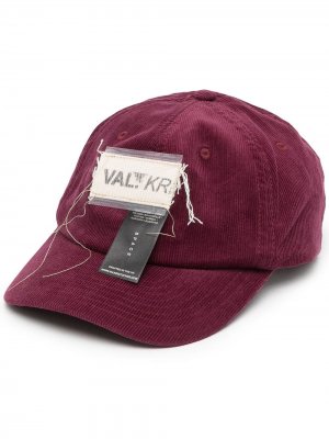 Вельветовая кепка с нашивкой-логотипом VAL KRISTOPHER. Цвет: фиолетовый