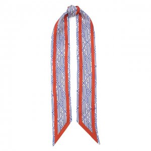 Шелковый шарф-бандо Chloé. Цвет: красный