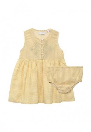 Комплект платье и трусы Mango Kids - LUNA. Цвет: желтый