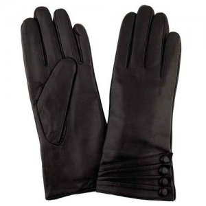 Перчатки , размер 6,5, черный GIORGIO FERRETTI. Цвет: черный