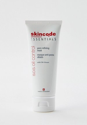 Маска для лица Skincode Очищающая с эффектом сужения пор, 75 мл. Цвет: прозрачный