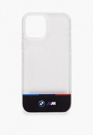 Чехол для iPhone BMW 12 Pro Max (6.7), M-Collection PC/TPU Black printed logo Red. Цвет: прозрачный