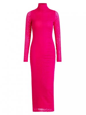 Кружевное платье миди Wndrlust Daphne , розовый Prabal Gurung