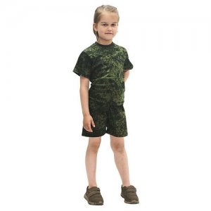 Детский костюм Зарница цифра (шорты, футболка), 28/92-98 ТМ ВЗ. Цвет: зеленый