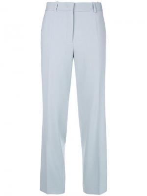 Укороченные прямые брюки Jil Sander. Цвет: синий