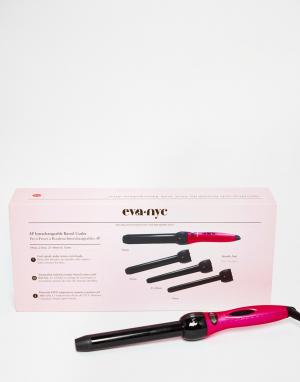 Щипцы для завивки волос со сменными насадками Eva NYC 4P. Цвет: бесцветный