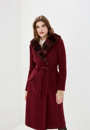 Пальто Style national. Цвет: бордовый