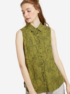 Рубашка без рукавов женская , Зеленый Outventure. Цвет: зеленый