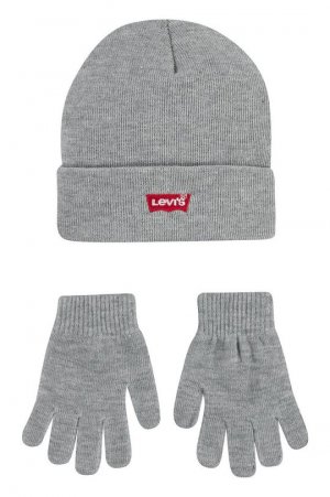 Детская шапка и перчатки Levi's., серый Levi's