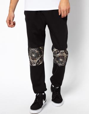 Спортивные штаны с сетчатыми вставками Hype. Цвет: черный
