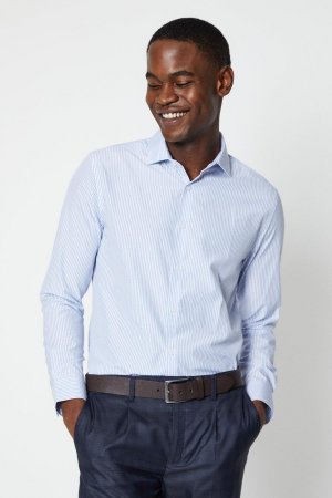 Рубашка в полоску с длинным рукавом стиле добби , синий Burton