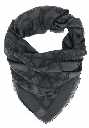 Кашемировый шарф STEFANO RICCI. Цвет: серый