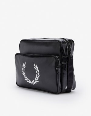 Черная сумка на плечо с логотипом Laurel Wreath-Черный цвет Fred Perry