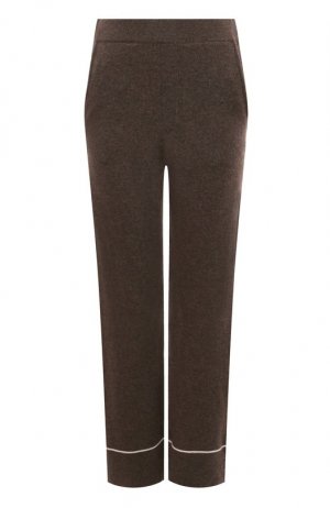 Кашемировые брюки Addicted. Цвет: коричневый