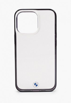Чехол для iPhone BMW 13 Pro, Signature PC/TPU Hard Transp/Black edges. Цвет: прозрачный