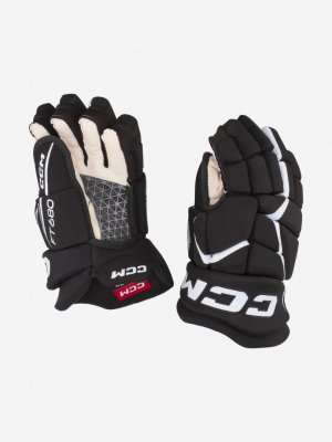 Перчатки хоккейные JetSpeed FT680 SR, Черный CCM. Цвет: черный