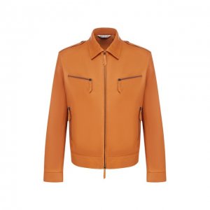 Кожаная куртка Andrea Campagna. Цвет: коричневый