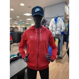 [NC Fix] Женский пуловер Park 20 с флисовой молнией, красный NKHZ34W01410 Nike