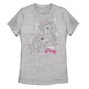 Анатомия футболки с рисунком пони для юниоров My Little Pony