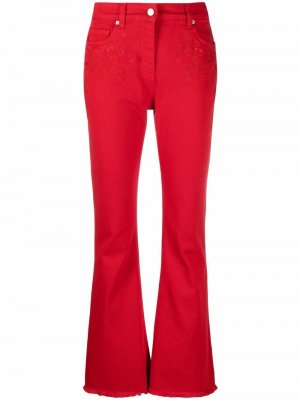 Расклешенные джинсы ETRO. Цвет: красный