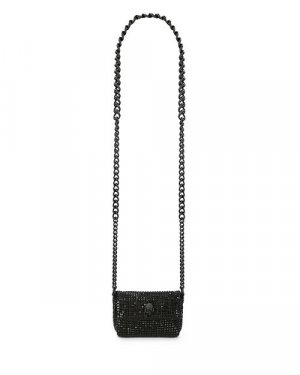 Черная сумка через плечо Mini Party с кристаллами KURT GEIGER LONDON, цвет Black London