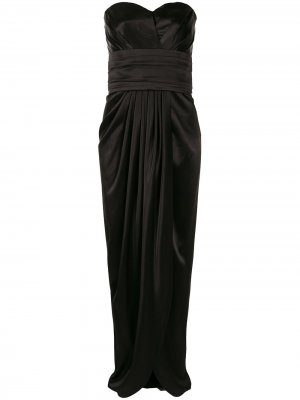 Вечернее платье с драпировкой Dolce & Gabbana. Цвет: черный