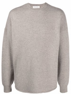 Пуловер с круглым вырезом extreme cashmere. Цвет: бежевый