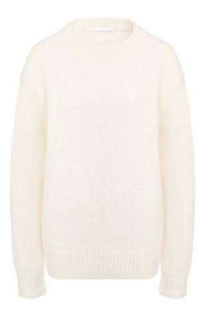 Шерстяной пуловер Helmut Lang. Цвет: кремовый