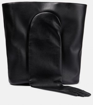 Большая кожаная сумка-тоут glove , черный Balenciaga
