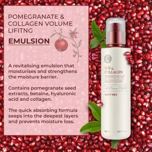 THE Pomegranate & Collagen Volume Elasticity Emulsion 140ml Face Shop