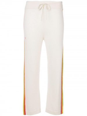 Укороченные брюки с радужными полосками по бокам Chinti and Parker. Цвет: нейтральные цвета