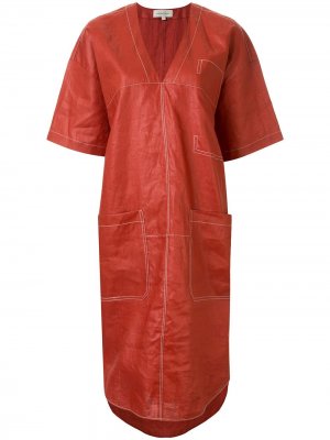 Платье-футболка Phoebe Lee Mathews. Цвет: красный