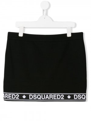 Трикотажная юбка с логотипом Dsquared2 Kids