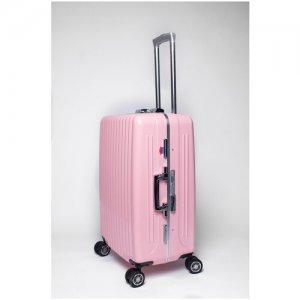 Чемодан из поликарбоната M+ Розовый Ambassador. Цвет: розовый