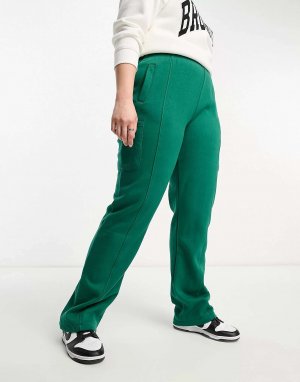 Зеленые широкие брюки карго Plus Il Sarto. Цвет: зеленый