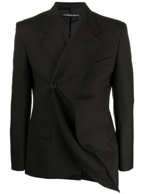 Деконструированный пиджак Y/Project. Цвет: черный