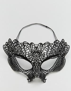 Карнавальная филигранная маска ограниченной серии ASOS. Цвет: черный