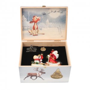 Елочные игрушки Дед Мороз из зимней сказки Atlas Art. Цвет: разноцветный