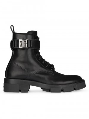Кожаные армейские ботинки на шнуровке Terra , черный Givenchy