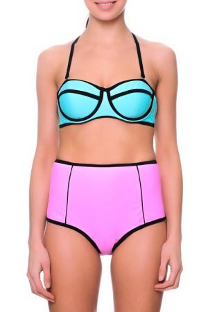 Swimsuit FLEUR FARFALA. Цвет: pink and turquoise