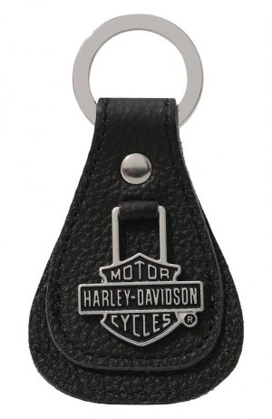 Кожаный брелок Harley-Davidson. Цвет: чёрный