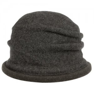 Шляпа клош 18421-0 BOILED WOOL CLOCHE, размер ONE Seeberger. Цвет: серый