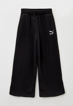 Брюки спортивные PUMA CLASSICS SWEATER WTHR Sweatpants FL G PU. Цвет: черный