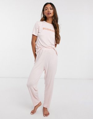 Пижама с надписью playmate -Розовый Adolescent Clothing