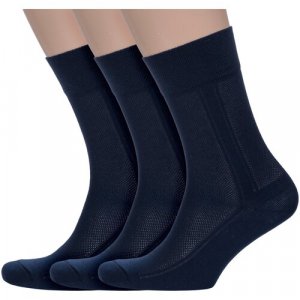 Носки , 3 пары, размер 29, синий PARA socks. Цвет: синий